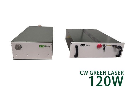 120W CW Fiber Laser Water Cooling Nanosecond Green 532nm Laser