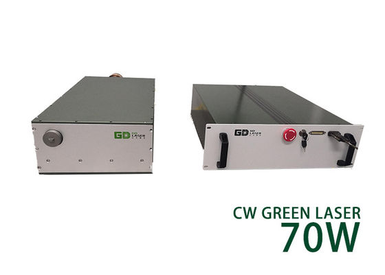 70W High Power CW Laser Single Mode Nanosecond Green Fiber Laser