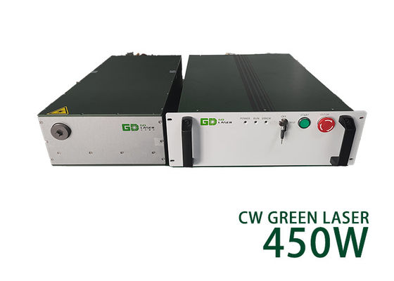 450W Single mode nanosecond CW green fiber laser